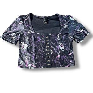 Hot Topic Haunted Mansion Madame Leota Gothic Corset Top
